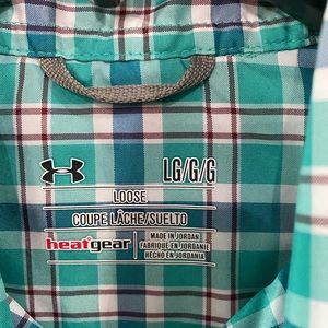 Men’s under amour button down shirt